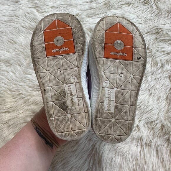 Oomphies Purple Polka Dot Little Girls Shoes Size 7 - Picture 6 of 6